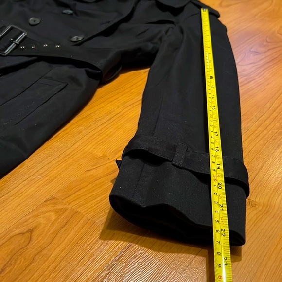 Banana Republic Factory black cotton trench coat - Picture 13 of 17